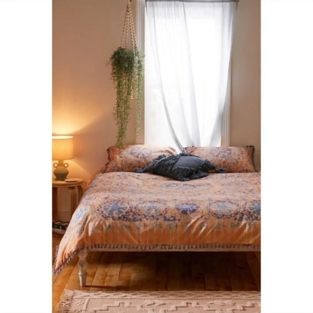 Urban Outfitters Lina Tassel Twin Duvet Cover New